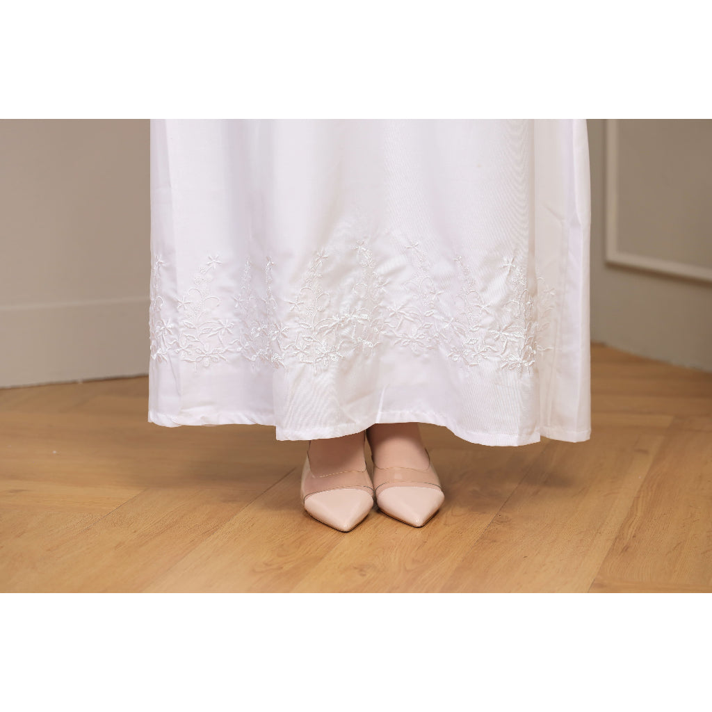 Abaya Premium Cotton Bottom Lace