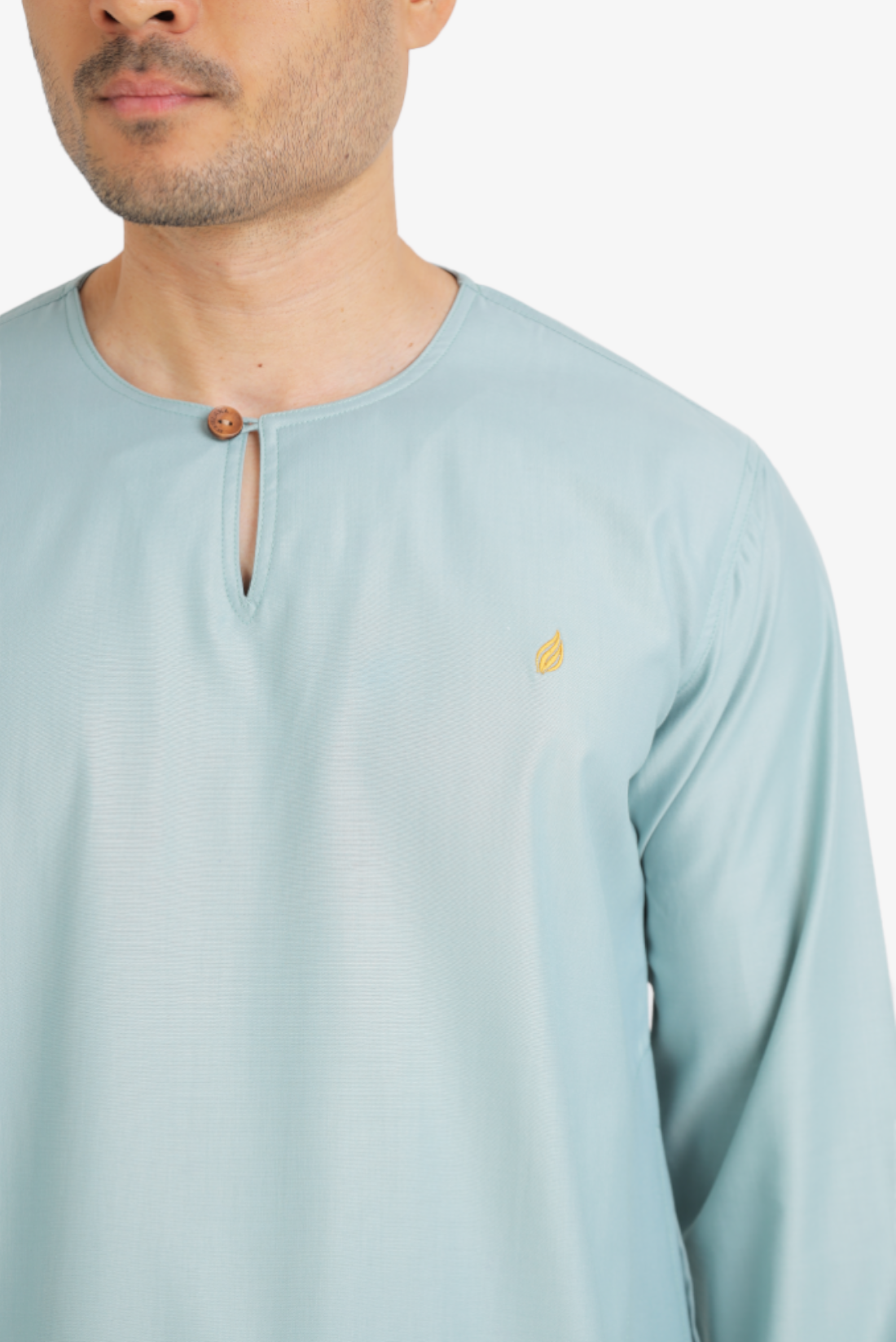KURTA MAWLANA JOHOR IN EARTH GREEN