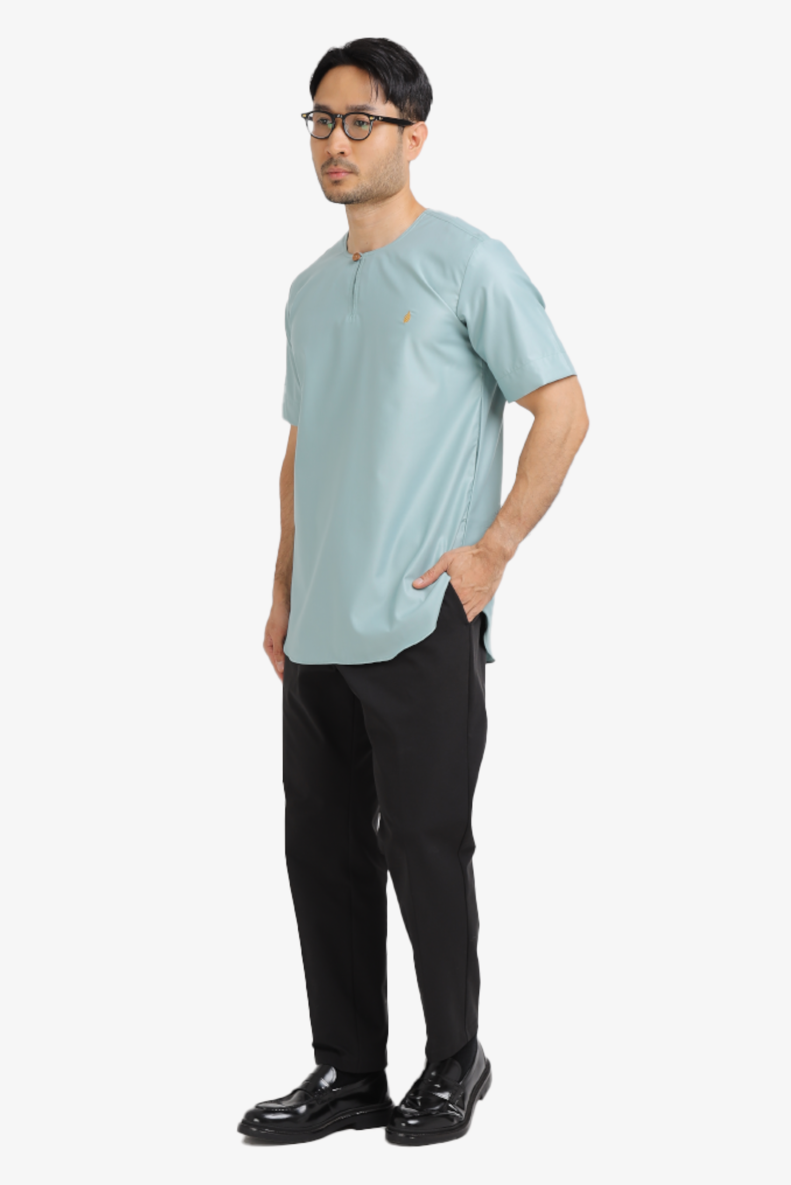 KURTA MAWLANA BILAL IN EARTH GREEN