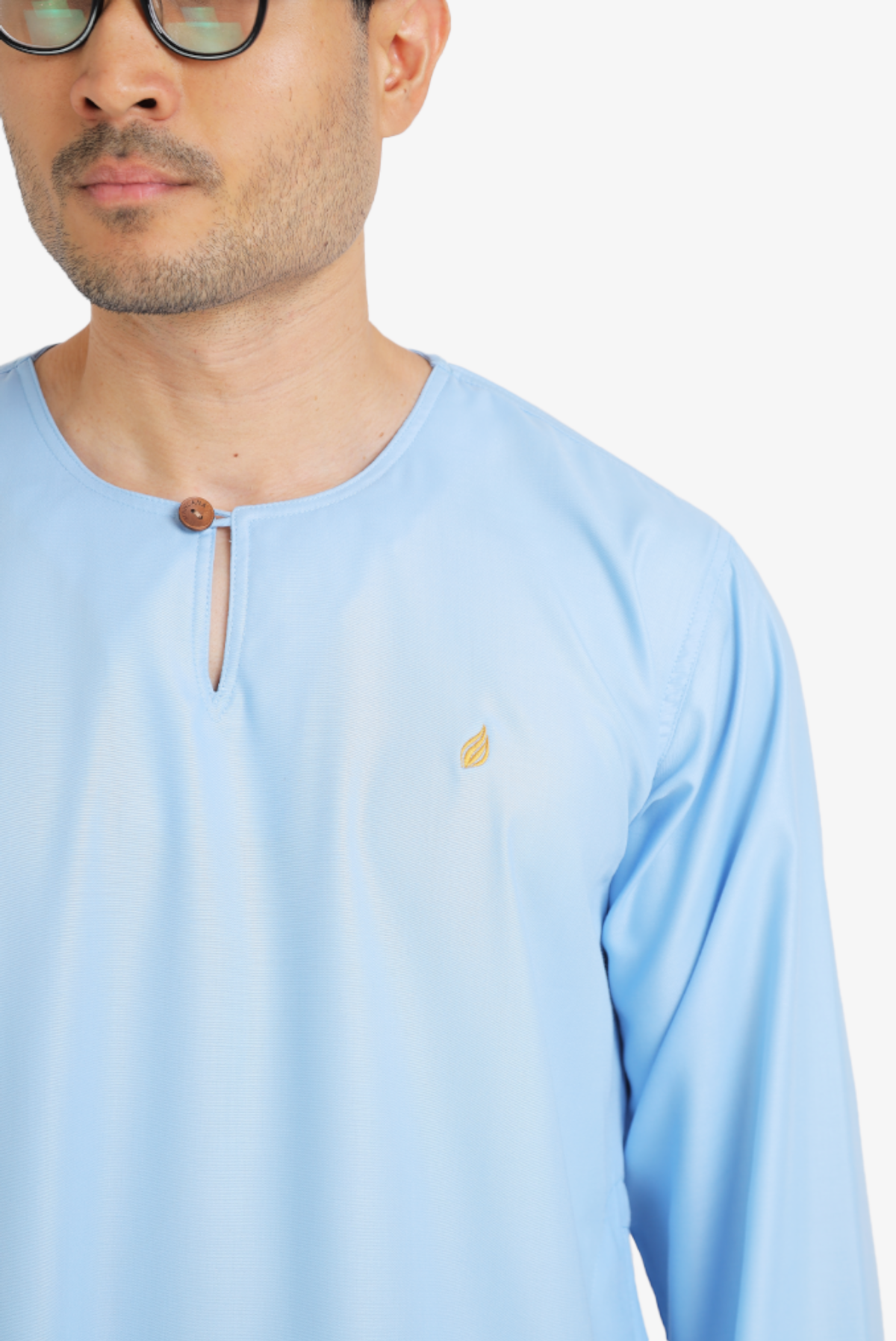 KURTA MAWLANA JOHOR IN ASH BLUE