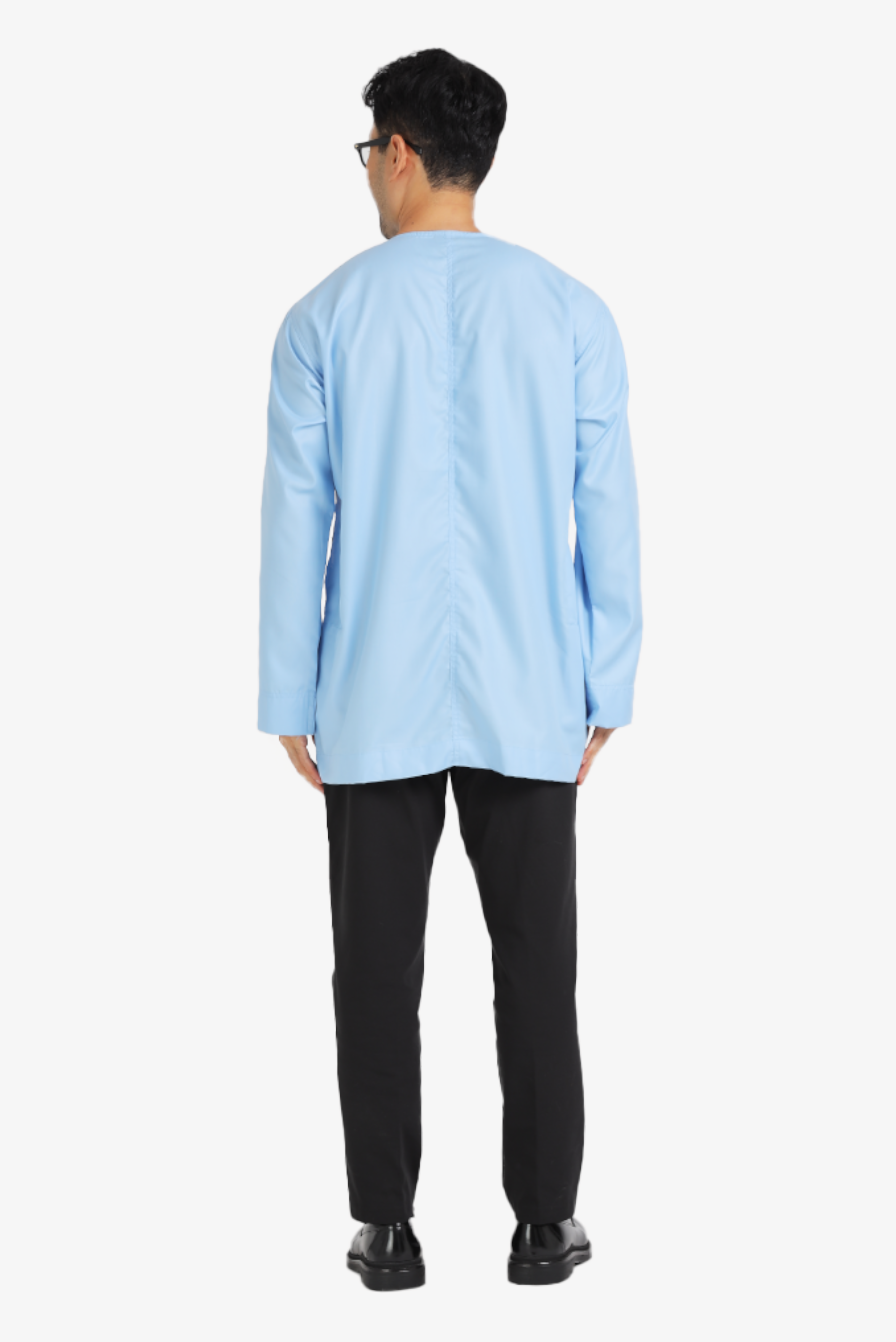 KURTA MAWLANA JOHOR IN ASH BLUE