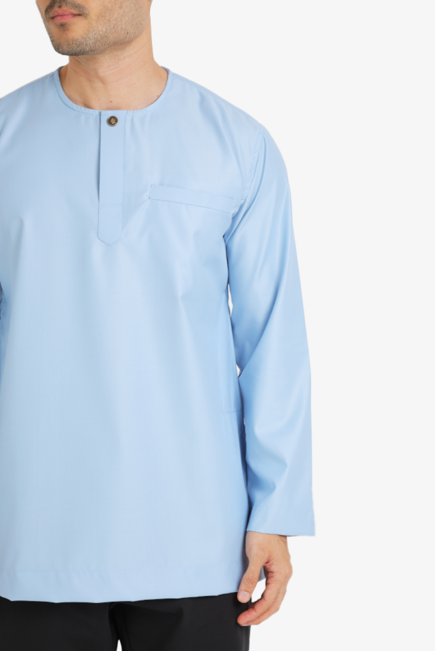 KURTA MAWLANA ALI IN ASH BLUE