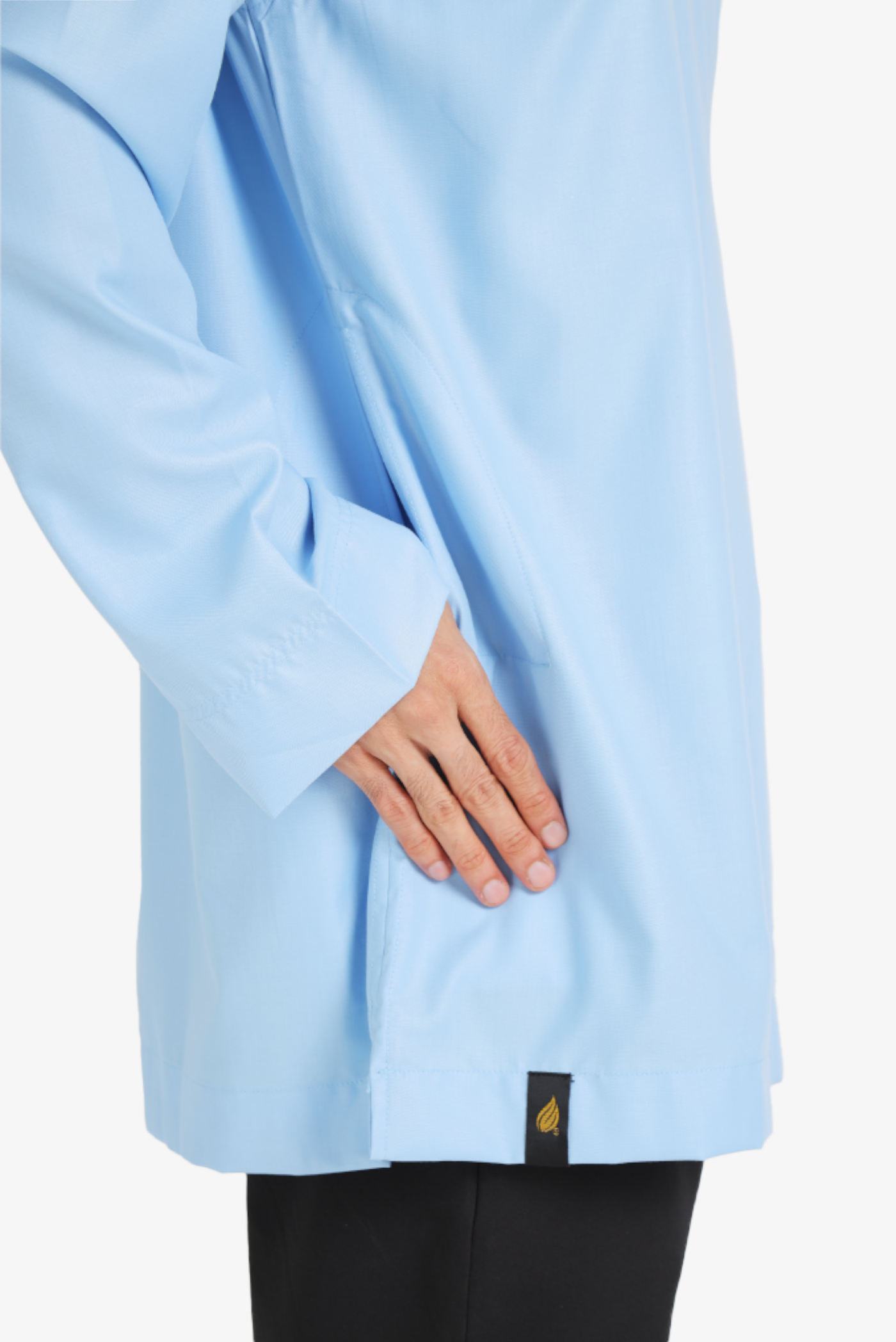 KURTA MAWLANA JOHOR IN ASH BLUE