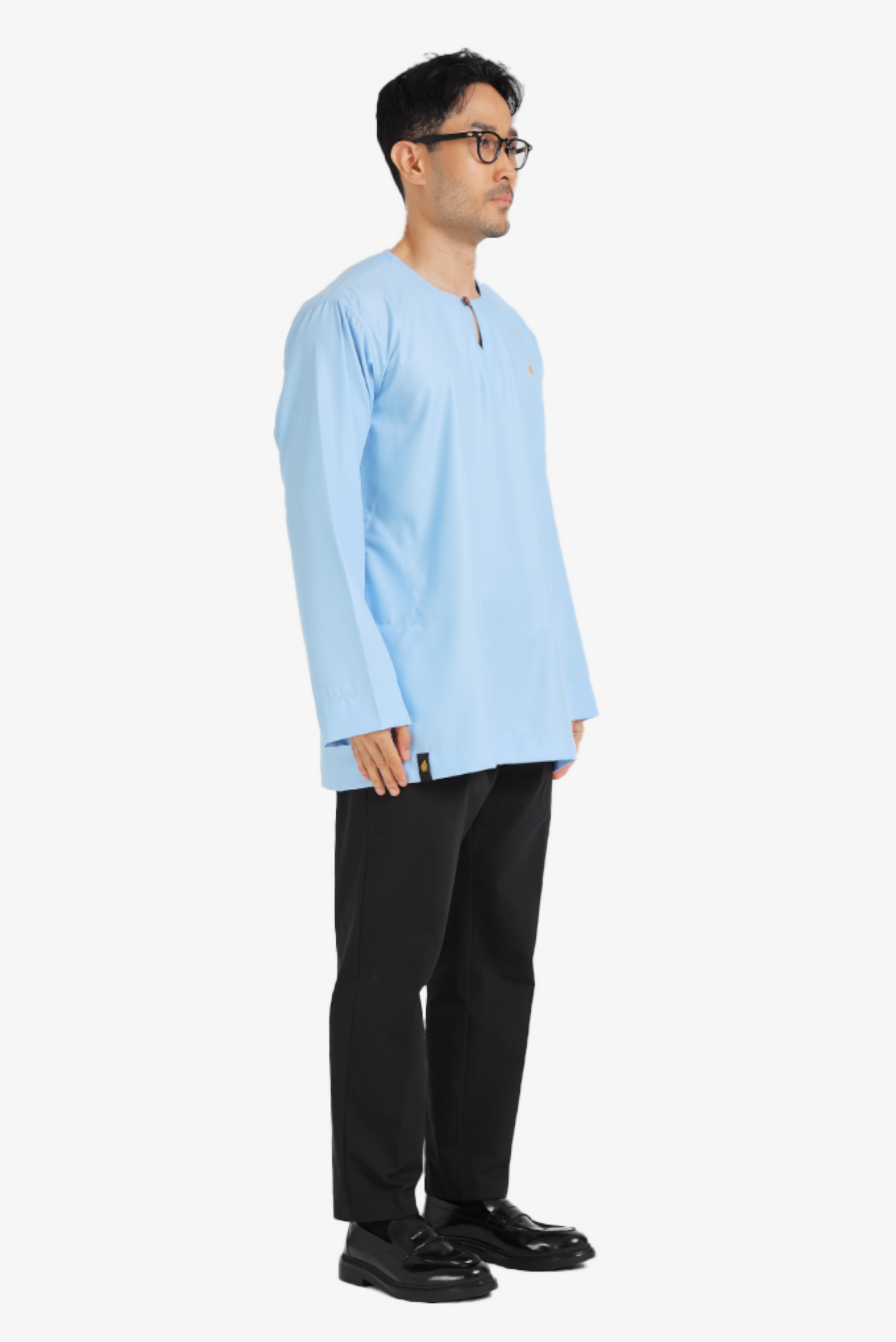 KURTA MAWLANA JOHOR IN ASH BLUE