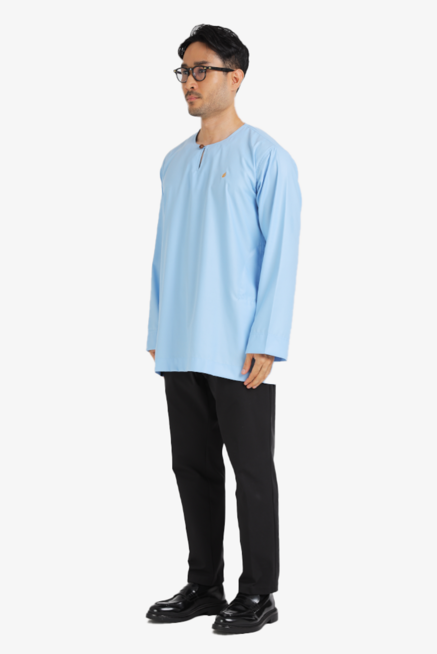 KURTA MAWLANA JOHOR IN ASH BLUE