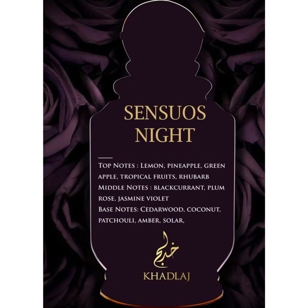 Perfume Sensuos Night 100ML Original Khadlaj