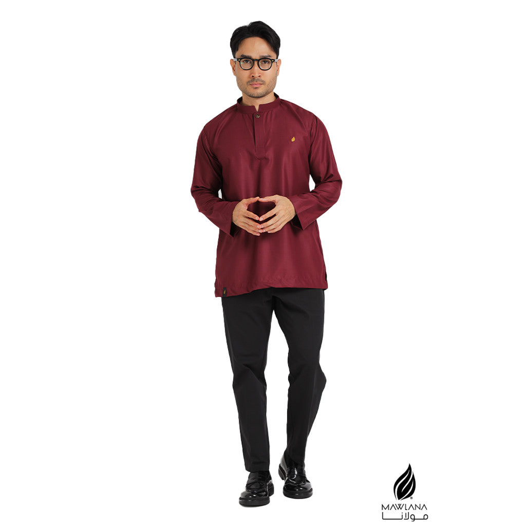 Kurta Lelaki Moden MAWLANA K-005 Kahfi Lengan Panjang 1