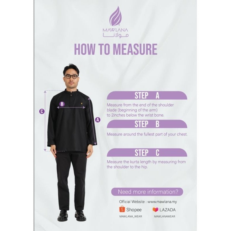 KURTA MAWLANA K-006 JOHOR PLAIN 1