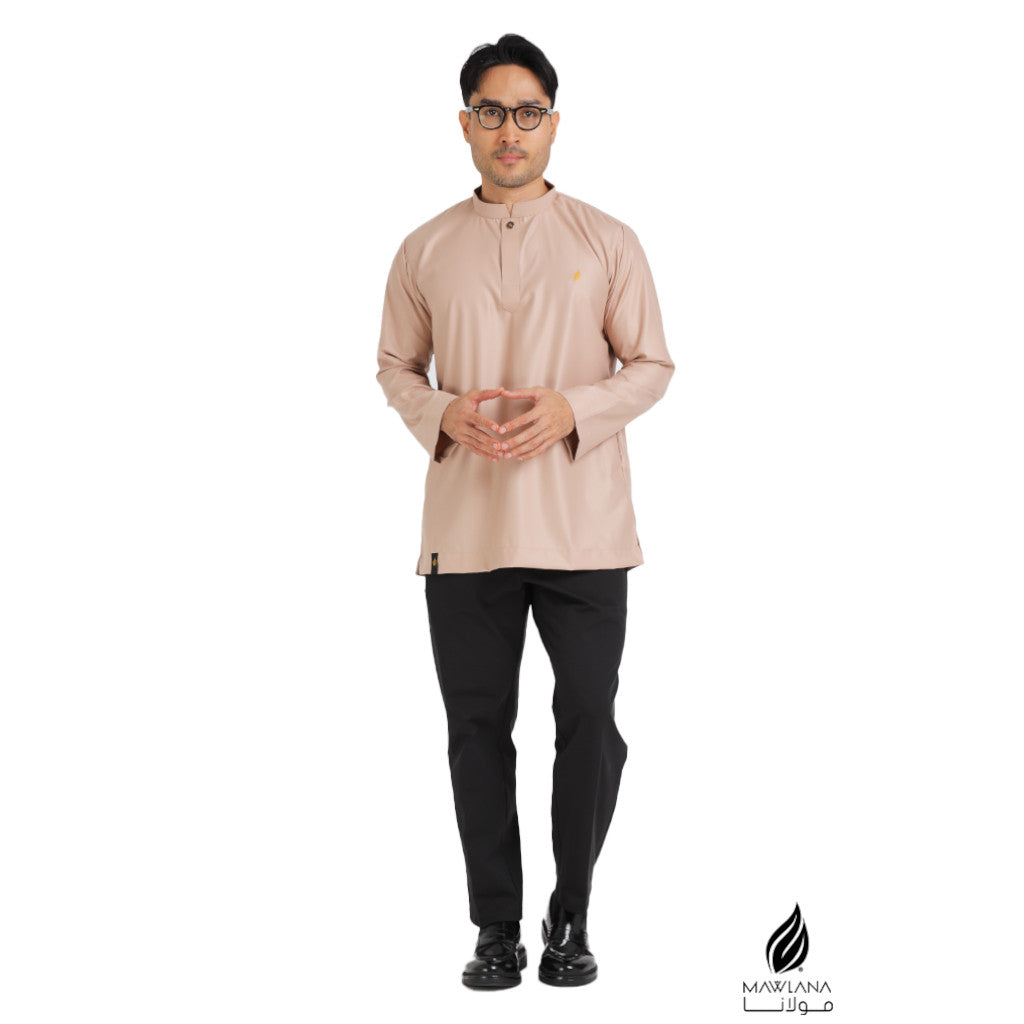 Kurta Lelaki Moden MAWLANA K-005 Kahfi Lengan Panjang 1