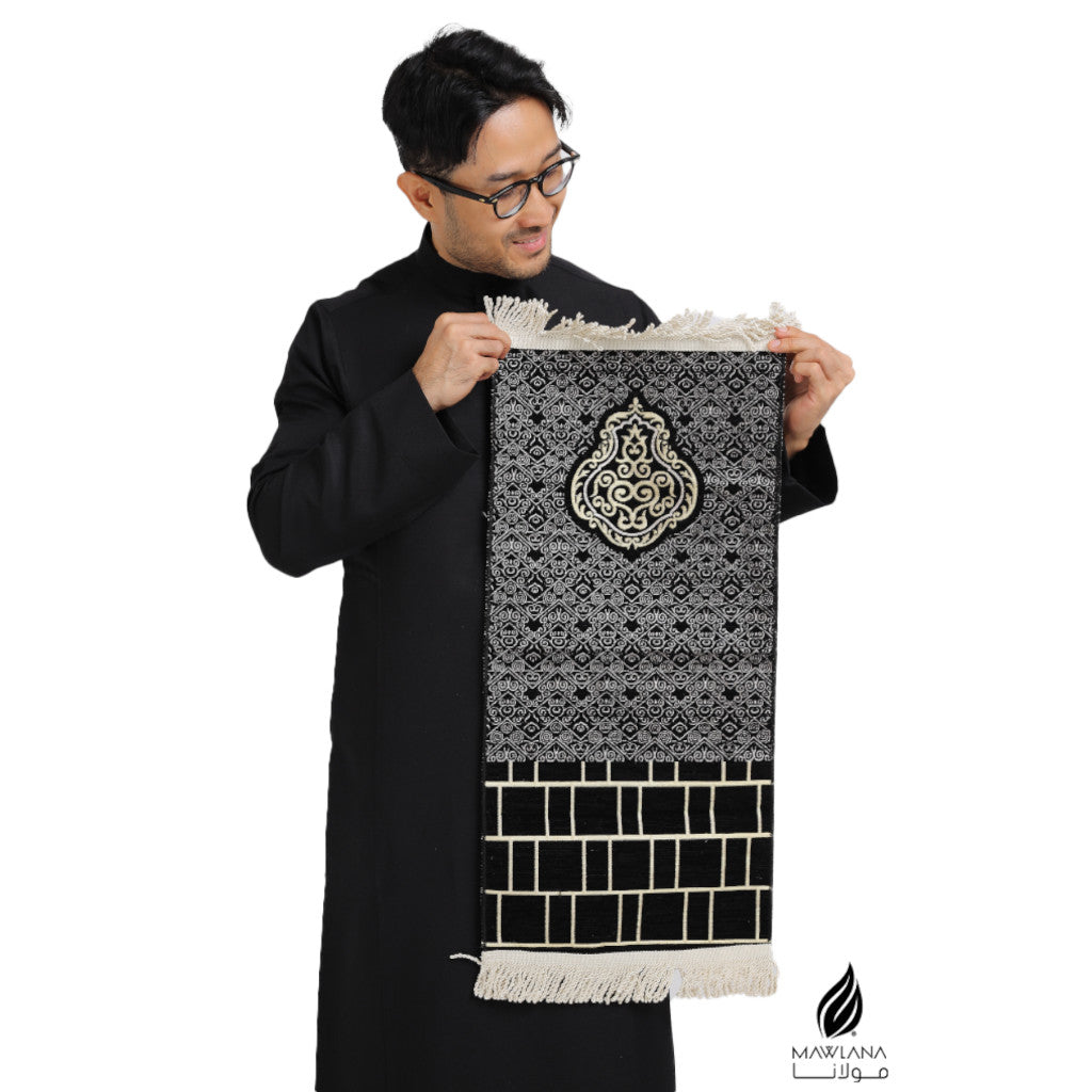 Sejadah Kiswah (Kelambu Kaabah) Mesir Kecil / Mini / Muka/Door Gift/ Hantaran/ Hadiah