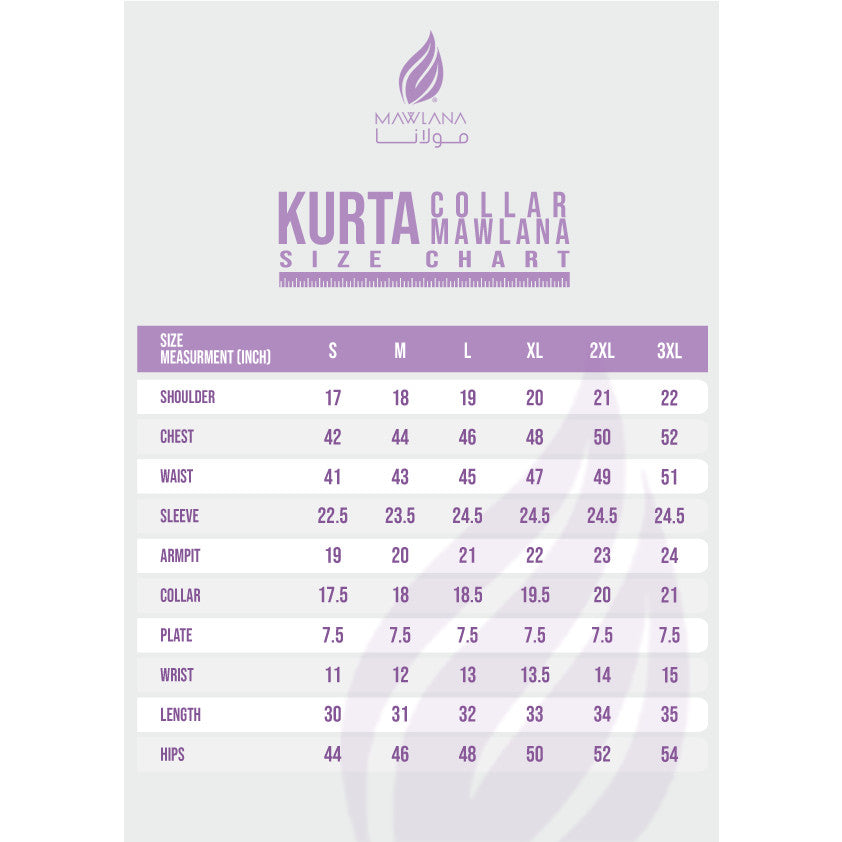 Kurta Lelaki Moden MAWLANA K-005 Kahfi Lengan Panjang HIGH QUALITY 2