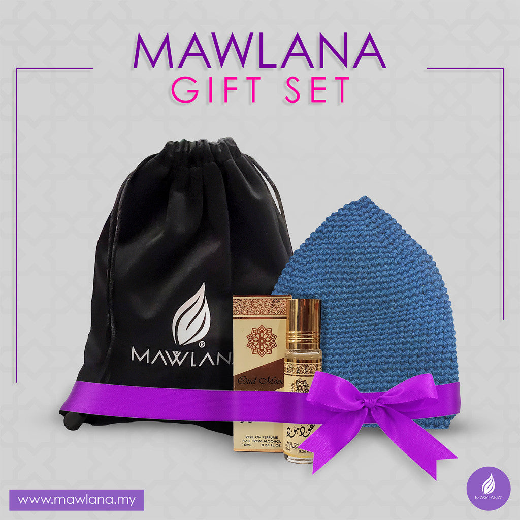 Kopiah kait tebal dengan Perfume Roll On UAE 10ml Gift Set Door Gift