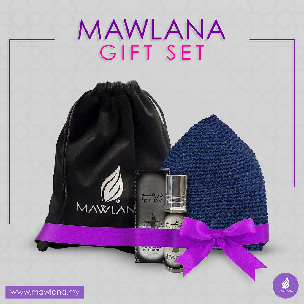 Kopiah kait tebal dengan Perfume Roll On UAE 10ml Gift Set Door Gift
