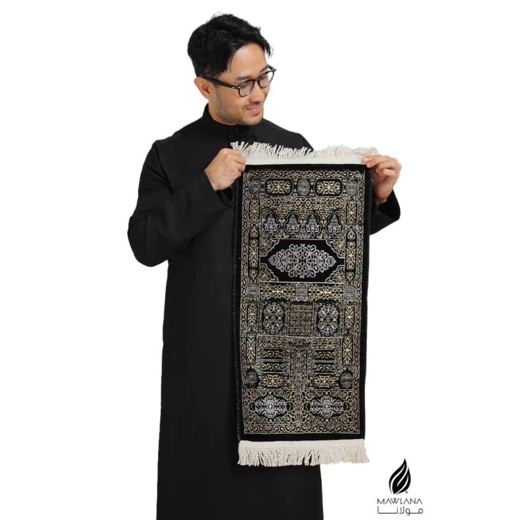 Sejadah Kiswah (Kelambu Kaabah) Mesir Kecil / Mini / Muka/Door Gift/ Hantaran/ Hadiah
