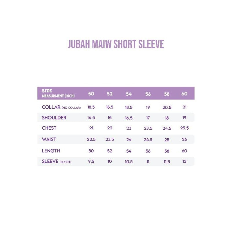 Jubah lelaki Ekslusif lengan pendek Morocco Raya MAIW Last Stock Sale