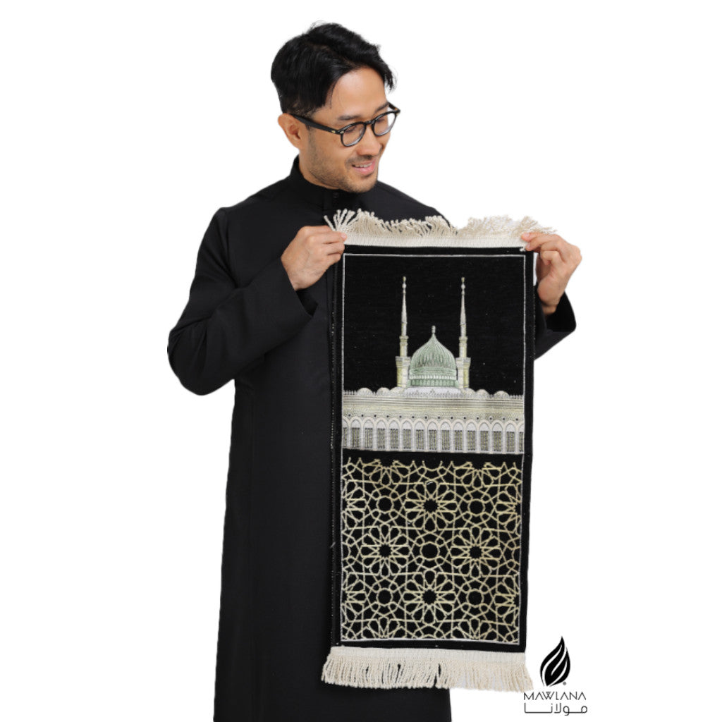Sejadah Kiswah (Kelambu Kaabah) Mesir Kecil / Mini / Muka/Door Gift/ Hantaran/ Hadiah