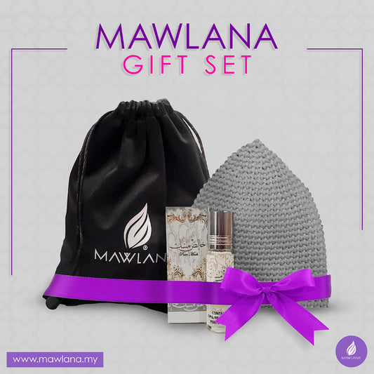 Kopiah kait tebal dengan Perfume Roll On UAE 10ml Gift Set Door Gift