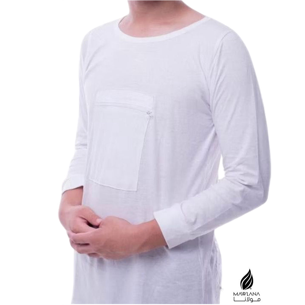 T-Shirt Haji & Umrah White Lengan Panjang