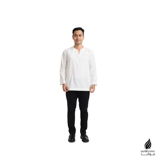 Kurta Dewasa Mawlana V Neck Simple