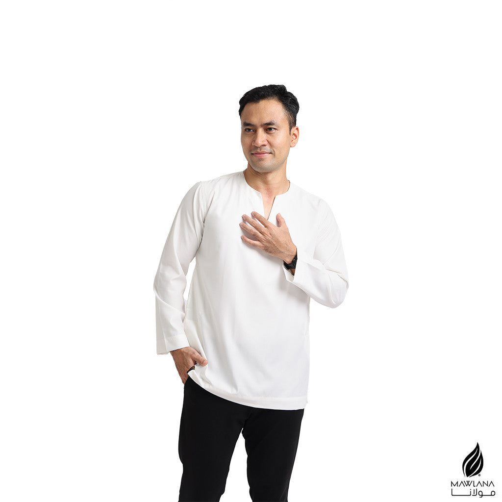 Kurta Dewasa Mawlana V Neck Simple