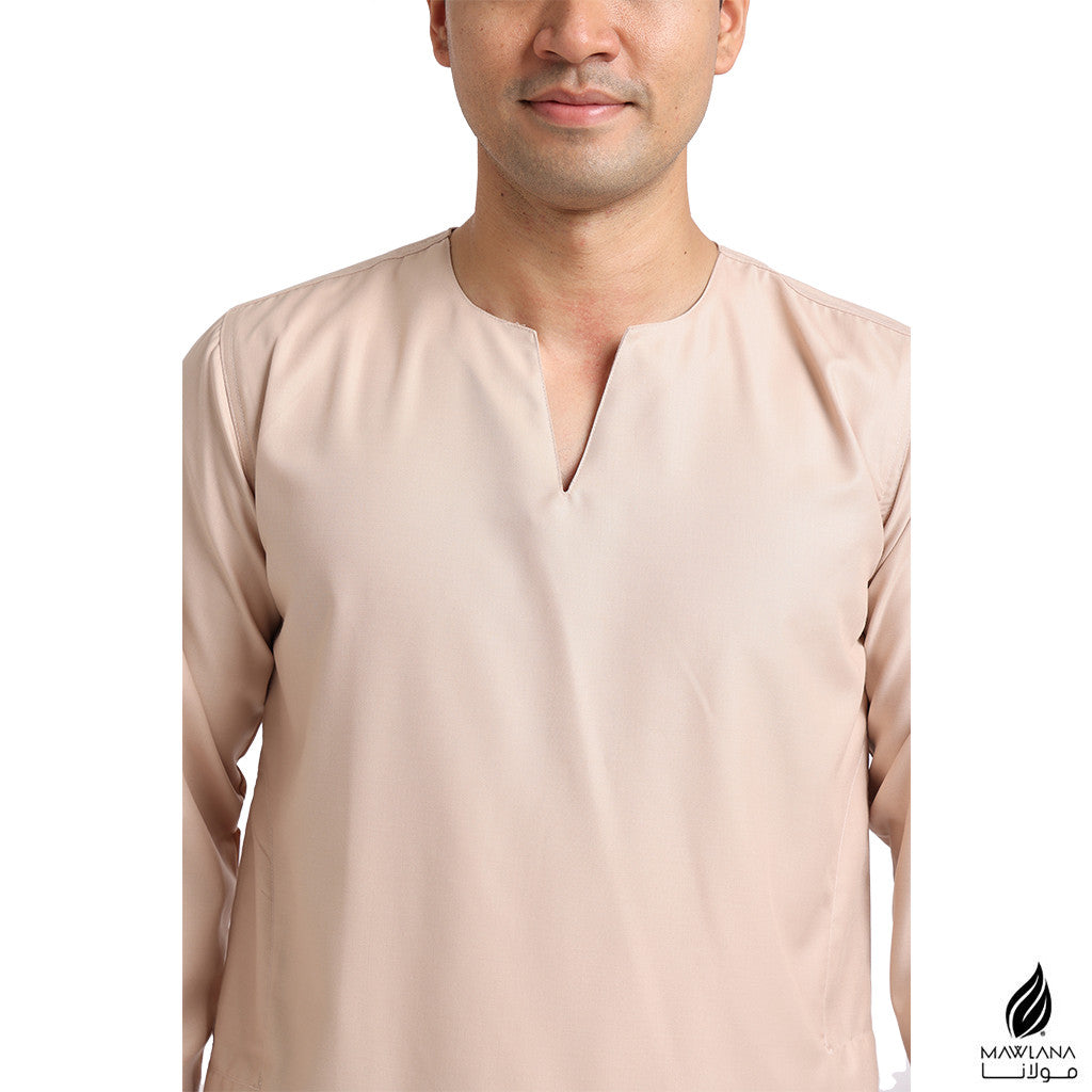 Kurta Dewasa Mawlana V Neck Simple