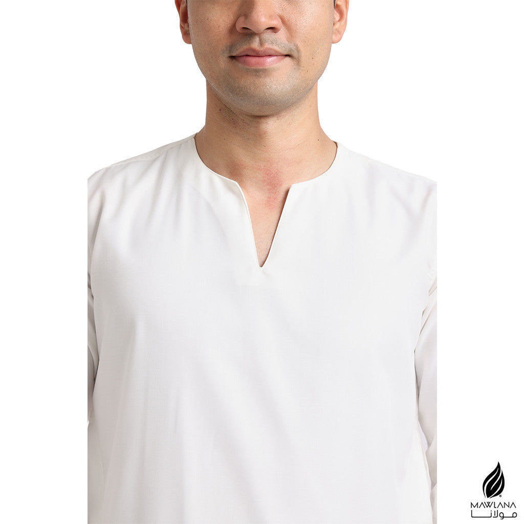 Kurta Dewasa Mawlana V Neck Simple