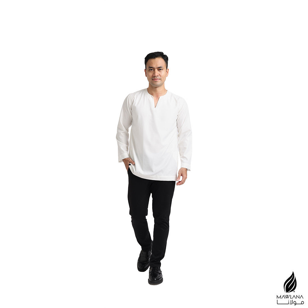 Kurta Dewasa Mawlana V Neck Simple