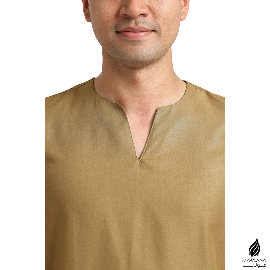 Kurta Dewasa Mawlana V Neck Simple