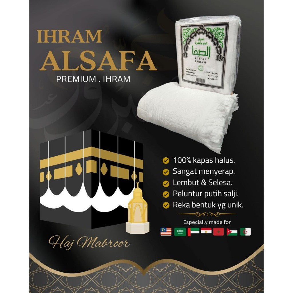 Kain Ihram Premium Egypt Umrah Haji Cotton Comfortable