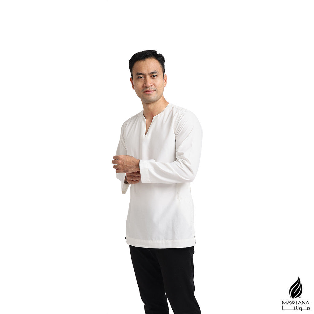 Kurta Dewasa Mawlana V Neck Simple