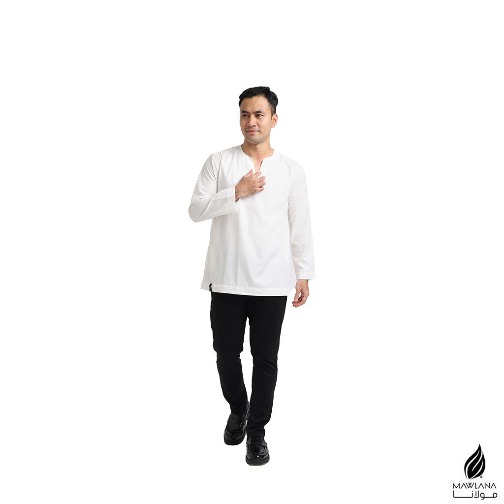 Kurta Dewasa Mawlana V Neck Simple