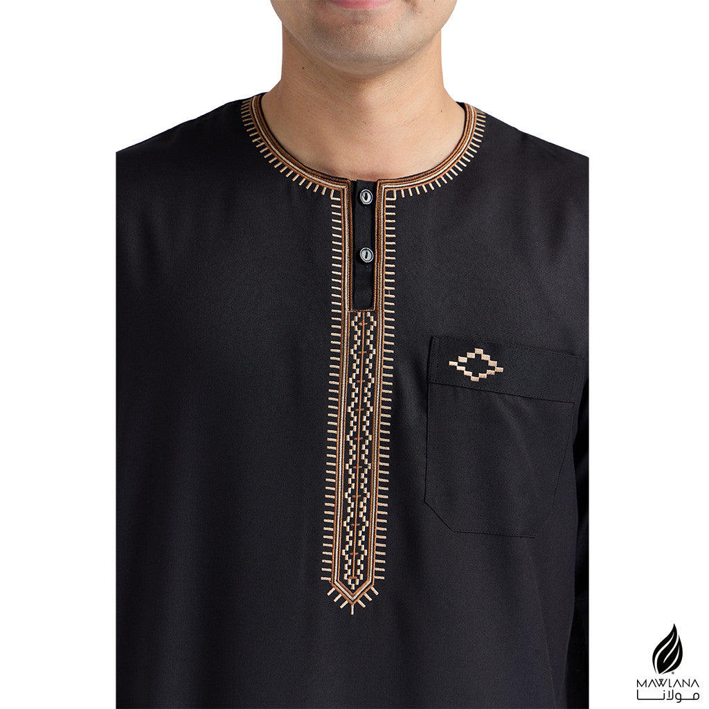 Jubah Morocco Dewasa Lelaki Short Sleeves | Mawlana Wear