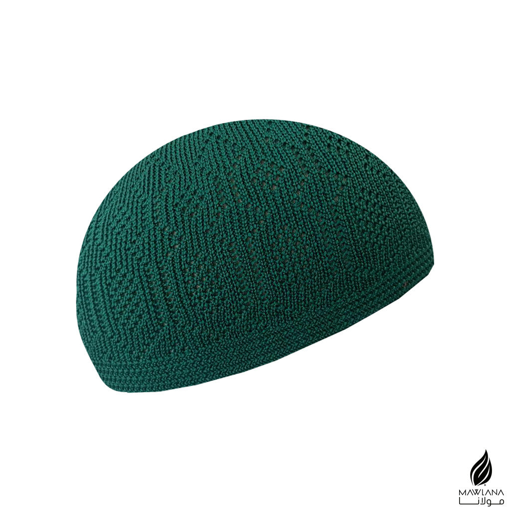 Kopiah Kait Rajut Nanas Free Size Remaja Dewasa Lembut Plain