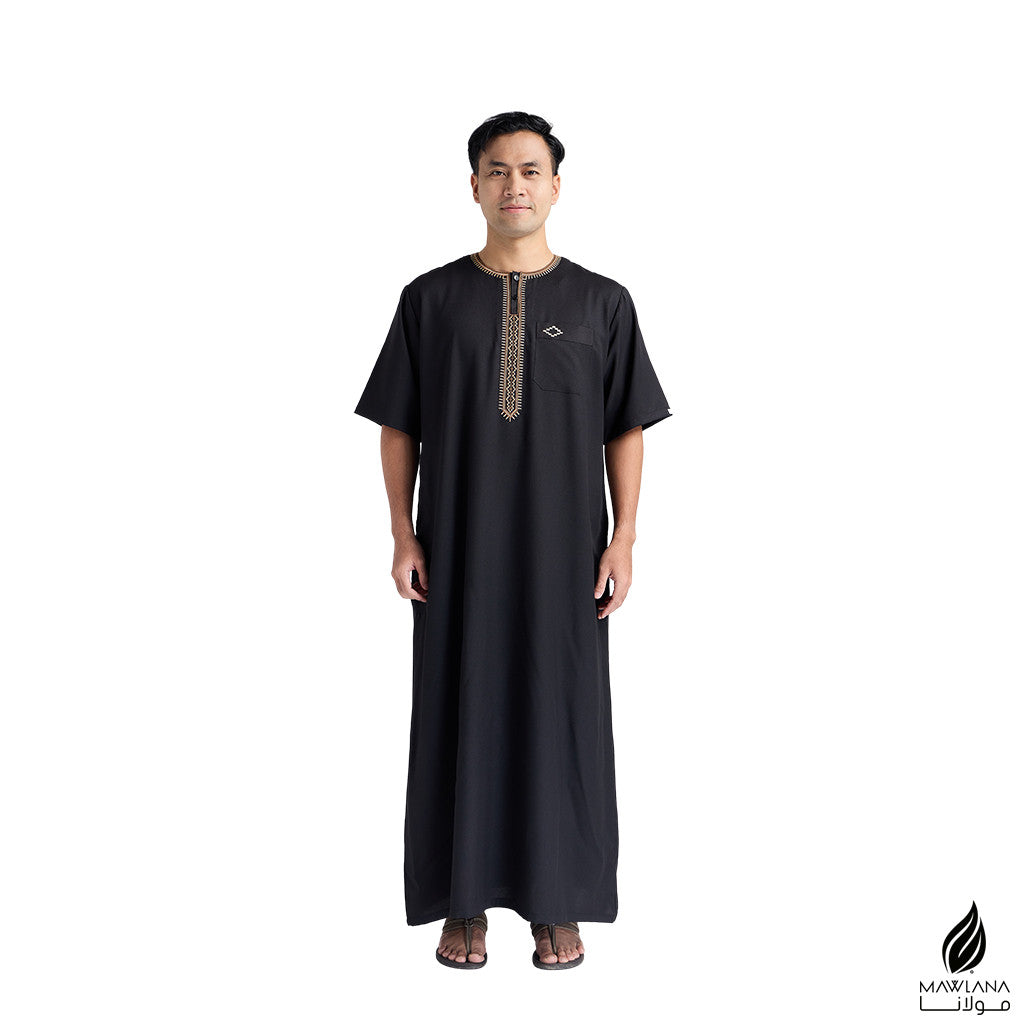 Jubah Morocco Dewasa Lelaki Short Sleeves | Mawlana Wear