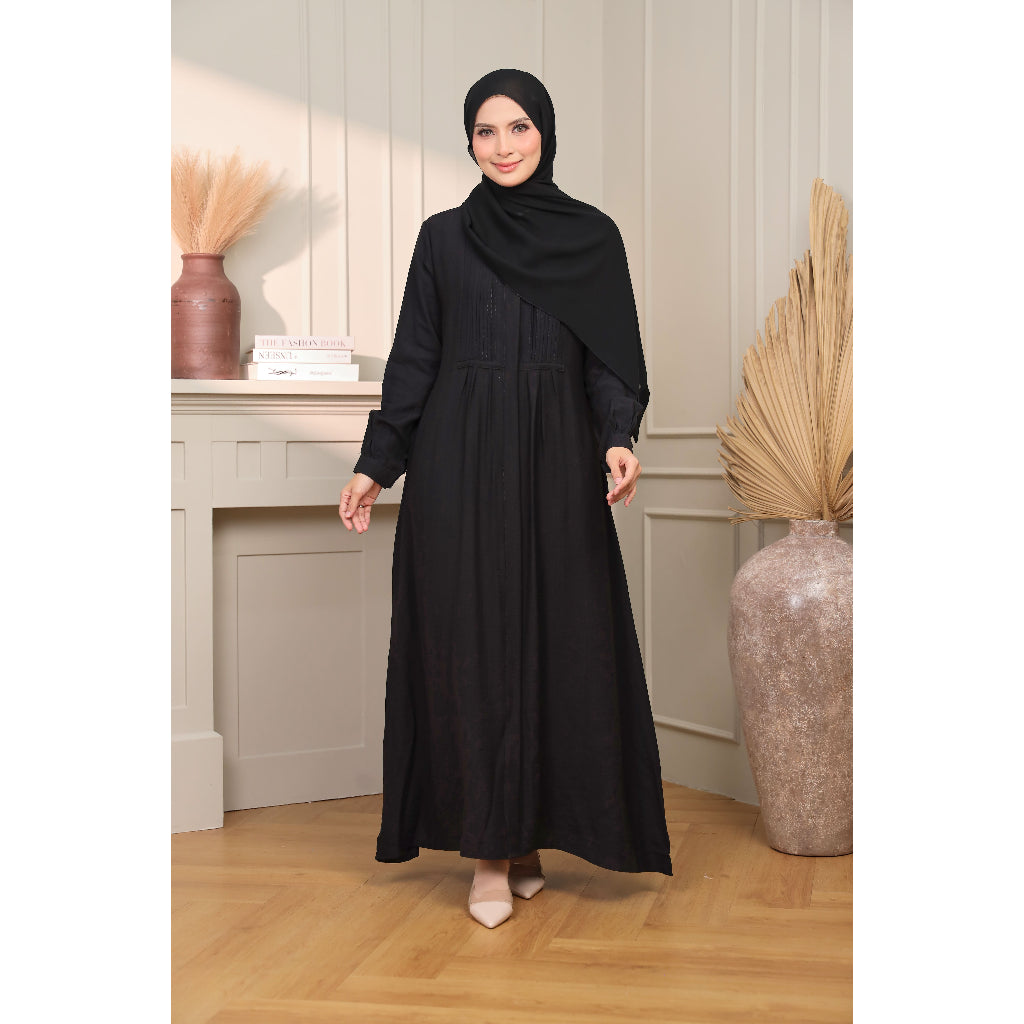 Premium Cotton Abaya With Button On Chest | Muslimah Wear
