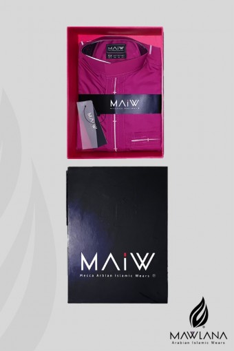 Jubah lelaki exclusive Raya MAIW (Fushia)