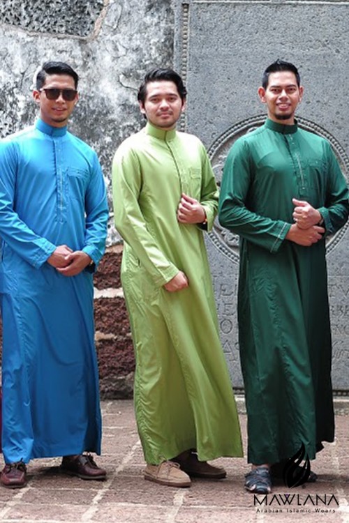 Jubah lelaki exclusive Raya MAIW (Fushia)